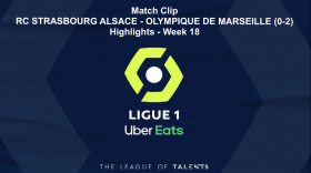 Ligue 1: Highlights: RC STRASBOURG ALSACE - OLYMPIQUE DE MARSEILLE (0-2) - Week 18