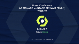 Ligue 1: Press Conference AS MONACO - STADE RENNAIS FC (2-1) - Week 19 