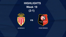 Ligue 1: Highlights - AS MONACO - STADE RENNAIS FC (2-1) - Week 19