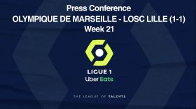 Ligue 1: Press Conference Olympique De Marseille - Losc Lille (1-1) - Week 21 