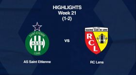 Ligue 1: Match Clip AS Saint-?Tienne - RC Lens (1-2) - Highlights English - Week 21