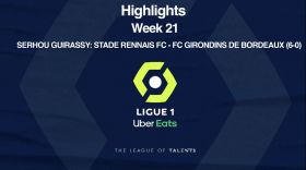 Ligue 1: Player Highlight - Serhou Guirassy (90' +2) / Stade Rennais FC - FC Girondins De Bordeaux (6-0) - Week 21