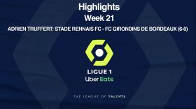 Ligue 1: Player Highlight - Adrien Truffert (69') / Stade Rennais FC - FC Girondins De Bordeaux (6-0) - Week 21