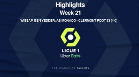 Ligue 1: Player Highlight - Wissam Ben Yedder (62' pen) / AS Monaco - Clermont Foot 63 (4-0) - Week 21