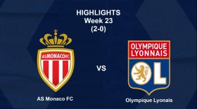 Ligue 1: Match Clip AS MONACO - OLYMPIQUE LYONNAIS (2-0) - Highlights - week 23