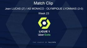 LIGUE 1: PLAYER HIGHLIGHT - Goal Jean LUCAS (2') / AS MONACO - OLYMPIQUE LYONNAIS (2-0) - Week 23     