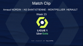 LIGUE 1: PLAYER HIGHLIGHT - Goal Arnaud NORDIN (90') / AS SAINT-?TIENNE - MONTPELLIER H?RAULT SC (3-1) - Week 23 