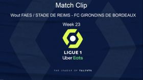   LIGUE 1: PLAYER HIGHLIGHT - Goal Wout FAES (63') / STADE DE REIMS - FC GIRONDINS DE BORDEAUX (5-0) - Week 23  