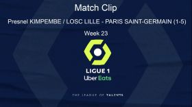   LIGUE 1: PLAYER HIGHLIGHT - Goal Presnel KIMPEMBE (32') / LOSC LILLE - PARIS SAINT-GERMAIN (1-5) - Week 23 