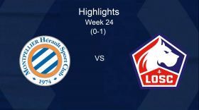 LIGUE 1: MATCH CLIP MONTPELLIER H�RAULT SC - LOSC LILLE (0-1) - HIGHLIGHTS - WEEK 24