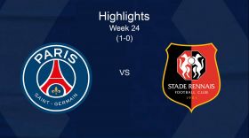LIGUE 1: MATCH CLIP PARIS SAINT-GERMAIN - STADE RENNAIS FC (1-0) - HIGHLIGHTS ENGLISH - WEEK 24