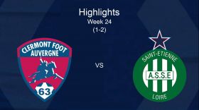 LIGUE 1: MATCH CLIP CLERMONT FOOT 63 - AS SAINT-�TIENNE (1-2) - HIGHLIGHTS ENGLISH - WEEK 24