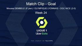 LIGUE 1: PLAYER HIGHLIGHT - Goal Moussa DEMBELE (8' pen) / OLYMPIQUE LYONNAIS - OGC NICE (2-0) - WEEK 24