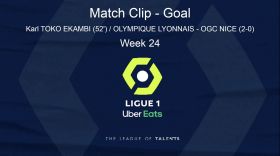 LIGUE 1: PLAYER HIGHLIGHT - Goal Karl TOKO EKAMBI (52') / OLYMPIQUE LYONNAIS - OGC NICE (2-0) - WEEK 24