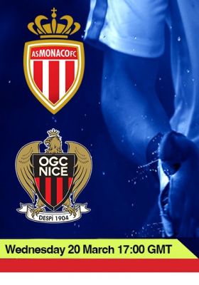 LIGUE 1: MONACO VS NICE - WEDNESDAY 20  APRIL 17:00 GMT